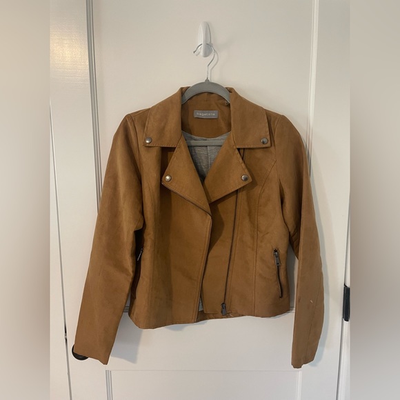 Suede-like Moto Jacket - Picture 2 of 3